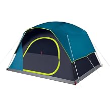 Shelters Skydome Camping Tent With Dark Room Technology, 4/6/8/10 Person Family Tent Sets Up In 5 Minutes And Blocks 90% Of Sunli Fishing Tent