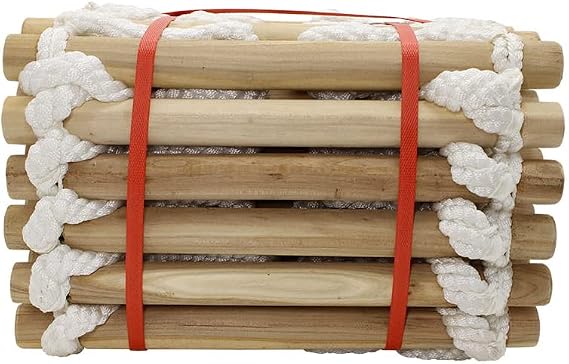 Fire Escape Ladders 2-5 Storey 16-50ft Emergency Rope Ladder with Safety Hooks Fast Deploy Easy Use,3m