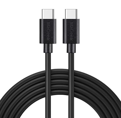 MaGeek USB C to USB C Cable 10ft, [10 Foot] Super Long iPhone 171615 Fast Charger Cable, 60W PD USB-C Charging Cord for iPhone 171615, iPad, MacBook Pro, Samsung Galaxy S24,S23,S22, More Black