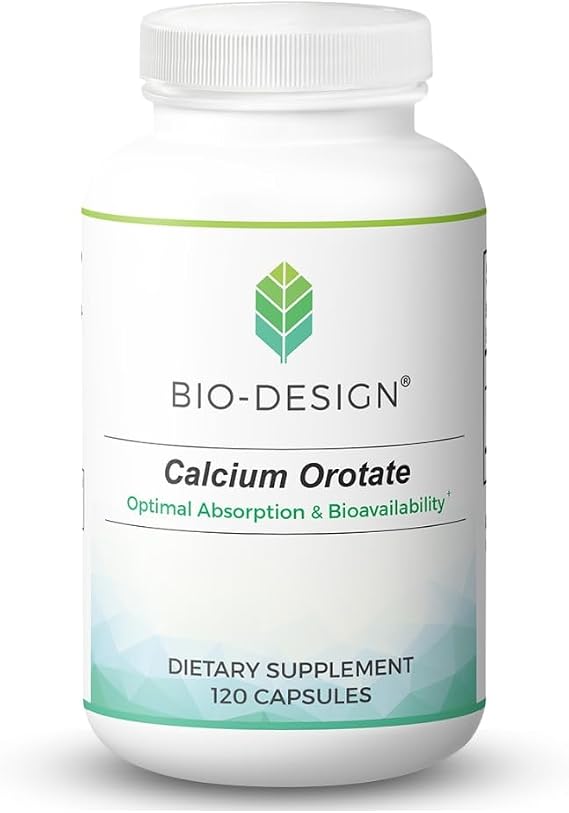 Calcium Orotate - Bioavailable Chelated Mineral Supplement - 110 mg per Serving - Supports Bone, Cardiac, Nervous System Health - 120 Capsules