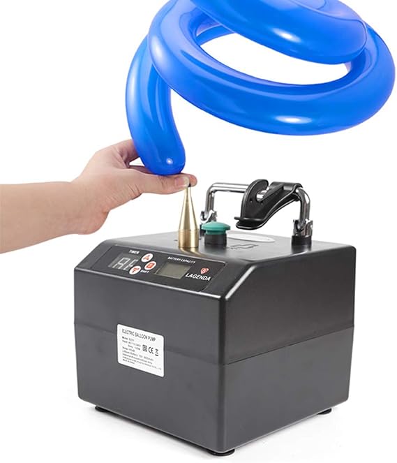 Lagenda Electric Air Balloon Pump, B231 Portable Professional Automatic Modeling Balloon Inflator Electric Balloon Blower Pump Air Blower with Timer for Party Events Decoration