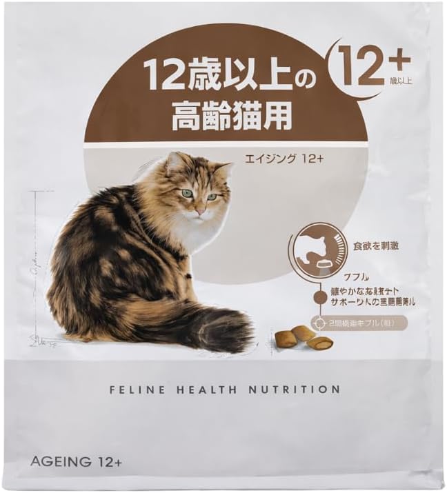 Cat Food for Cats 12 Years Old and Older, Royal Can, Aging, 12 2 kg, Cat Food, FHN Dry, For Elderly Cats 12 Years Old Maintains Healthy Kidneys, Comprehensive Nutrition for Healthy Cats, Original