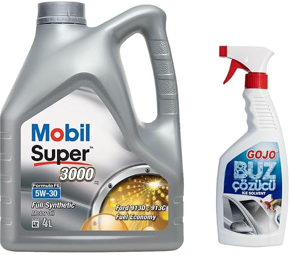 Mobil Super 3000 X1 Formula FE 5W30 Motor Yağı 4 L + 50007 Gojo Buz Çözücü