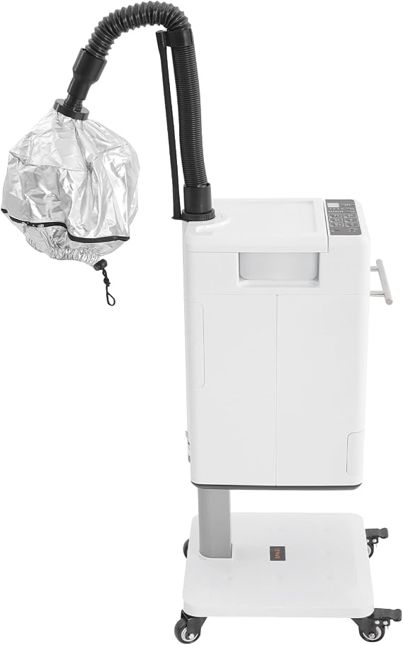 Professional Hair Steamer for Deep Conditioning, Nano Multifunctional Hair Dyeing Machine for Spa, Home Use, Portable, 6 Modes, LCD Display, 500W