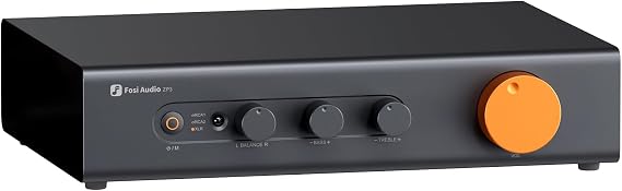 Fosi Audio ZP3 Balanced Preamp for Home Audio, 2 RCA and 1 XLR Inputs, RCA/XLR Outputs and Sub-Out, Pre Amp for 2 Channel Stereo and 2.1 Setup, Pre Amplifier with HPF High Pass Filter and Tone Control