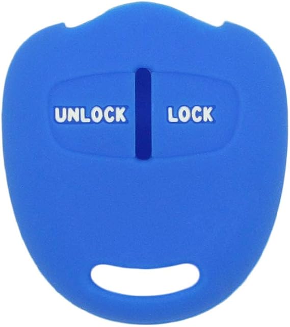 Silicone Cover Protector Case Holder Skin Jacket Compatible with MITSUBISHI 2 Button Remote Key Fob CV4524 Deep Blue