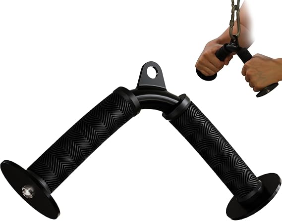 Tricep V Bar Cable Attachment for Home Gym Equipment | 400 lb Capacity for Triceps, Biceps and Shoulder Training