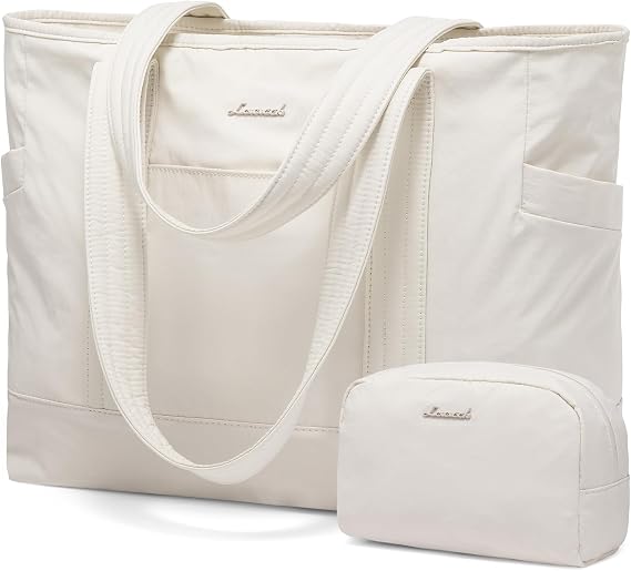LOVEVOOK Tote Bag for Women,Lightweight Gym Tote Bag with Zipper,Work Tote with Laptop Pocket,Nurse Dance Yoga Bag for Travel