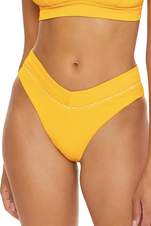 BECCA Women's Tuscany French Cut Bikini Bottom, Cheeky Coverage, Swimwear Separates for Women