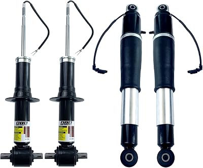 84176631 Pair Front Shock Absorber wMagnetic Control & 84176675 Pair Rear Air Lift Shock Strut Absorber For 2015-2021 Cadillac Escalade GMC