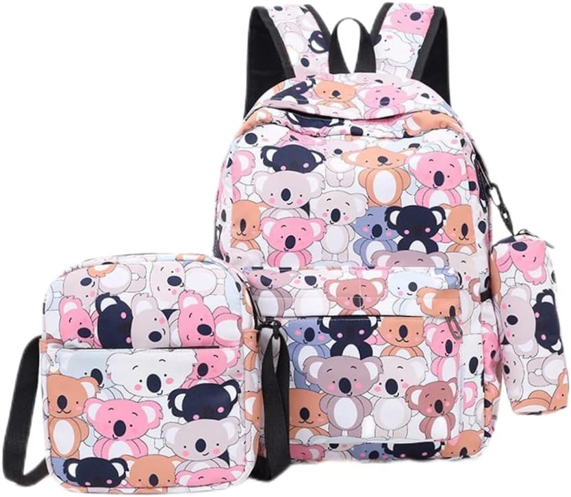 Muzrunq School Bag Set Children's Schoolbag Child School Backpack Teen Backpack School Bags for Teenage Girls School Lightweight Waterproof