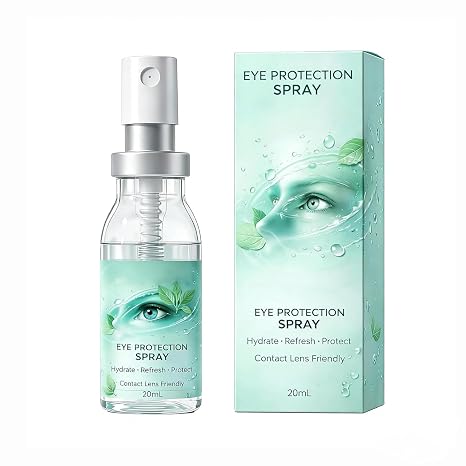 Lutein Eye Spray with Blue Light Protection & Hyaluronic 20 ml For Dry Eyes Office & Glasses Antioxidant Care Against Dark Circles & UV Radiation