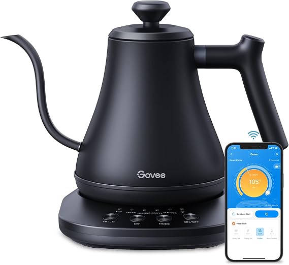 Govee Smart Electric Kettle, WiFi Variable Temperature Gooseneck Tea Kettle