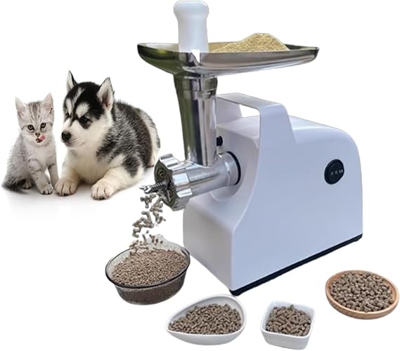 500W Electric Pellet Machine for Animals Feed - Versatile Granulator for Bait, Birdseed, and Pet Food with Interchangeable Plate Sizes for Customization