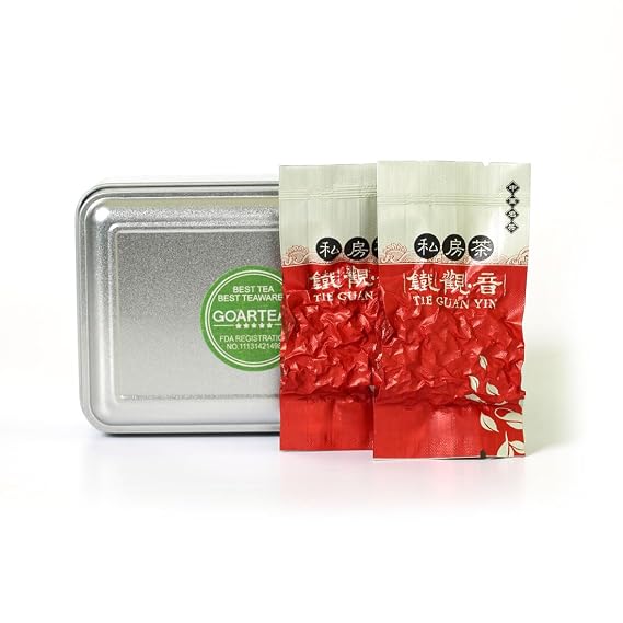 GOARTEA 10Pcs 8g Top Grade Tieguanyin Tie Guan Yin Oolong Tea - Iron Goddess Fujian Anxi High Mountain Chinese Oolong Tea