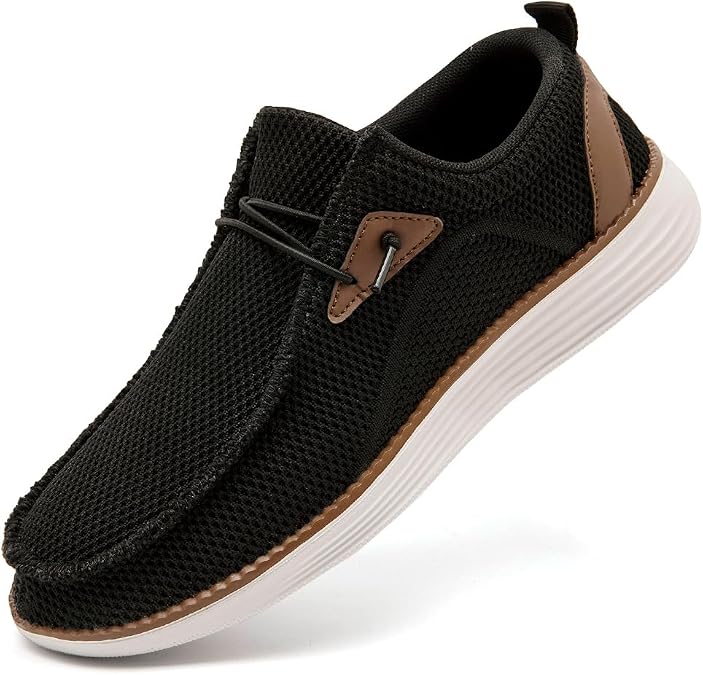 Men's Loafers Slip On Walking Shoes Mens Boat Casual Work Sneakers for Men Loafer Running Tennis Lightweight Comfortable Shoes