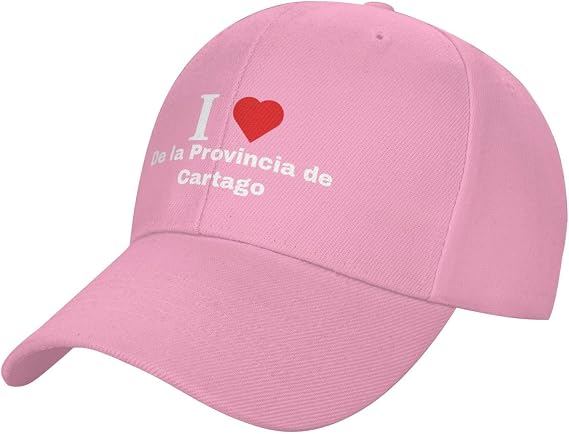 I Love de la Provincia de Cartago Baseball Cap for Men Women Adjustable Closure Golf Dad Hat