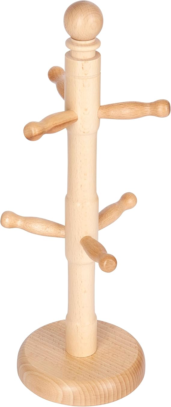 KitchenCraft Wooden Mug Tree Stand