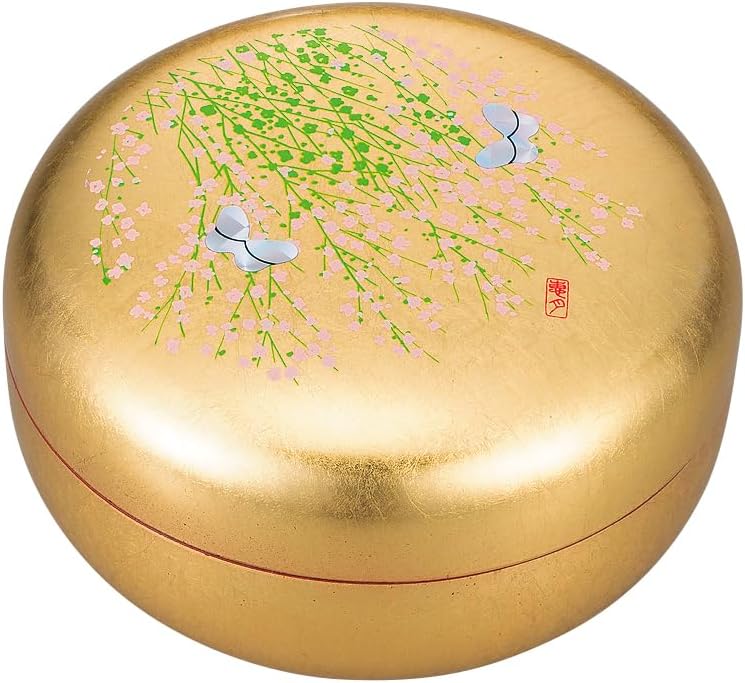 Nakatani Brothers Shokai Yamanaka Lacquer Bonbon Filled Gold and Silver Foil Craft Miyabino 37-3609