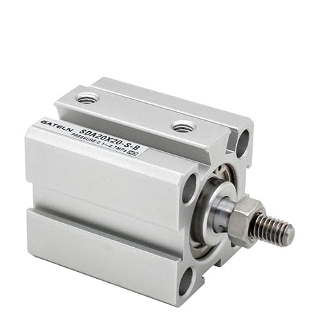 SDA40-B air Pneumatic Cylinder SDA40X30-B-S Double Acting Compact Cylinder Bore40mm Stroke 5-100mm Male Thread(SDA40X15-B)