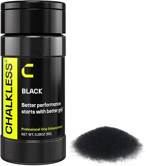 Chalkless Black Grip Enhancer Premium Liquid Chalk Alternative & Less Mess Hand Chalk for Bouldering, Baseball, Tennis, Football, Archery, Golf, Shooting Sports, Non-Toxic Long-Lasting & Reliable