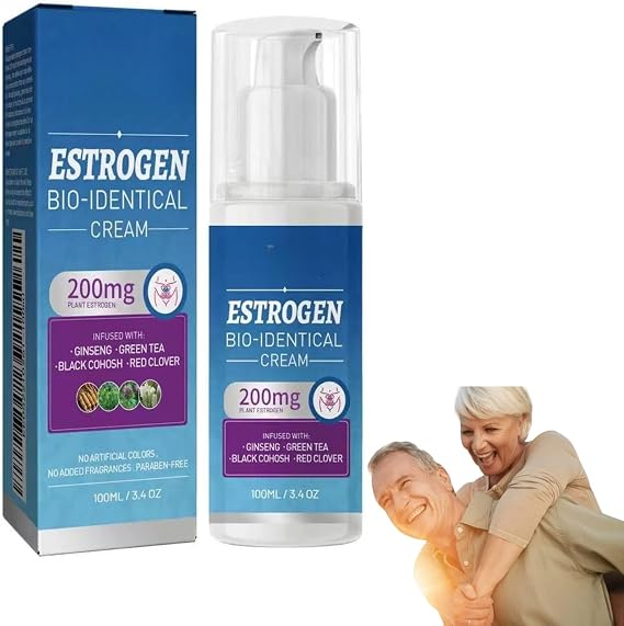Estrogen Cream 100ml - Menopause Relief Cream for Hormone Balance | Bioidentical Estrogen Cream for Hormone Balance,Natural Phytoestrogen Skin Moisturiser for Women，Suitable for All Skin Types