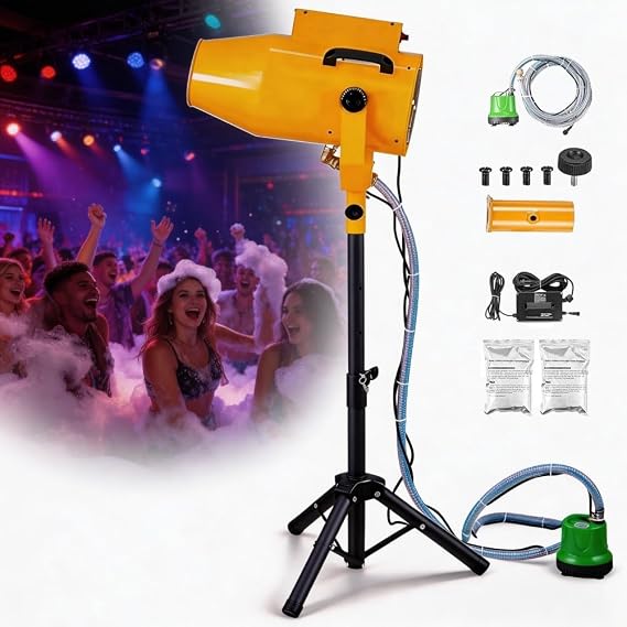 Foam Machine for Party, 1200W Foam Maker Outdoor Use, Large Output Foam Party Machine with 10ft Spray Range, Covers 80 Square Meter Area, Suitable for Garden Gatherings, Festival Activities