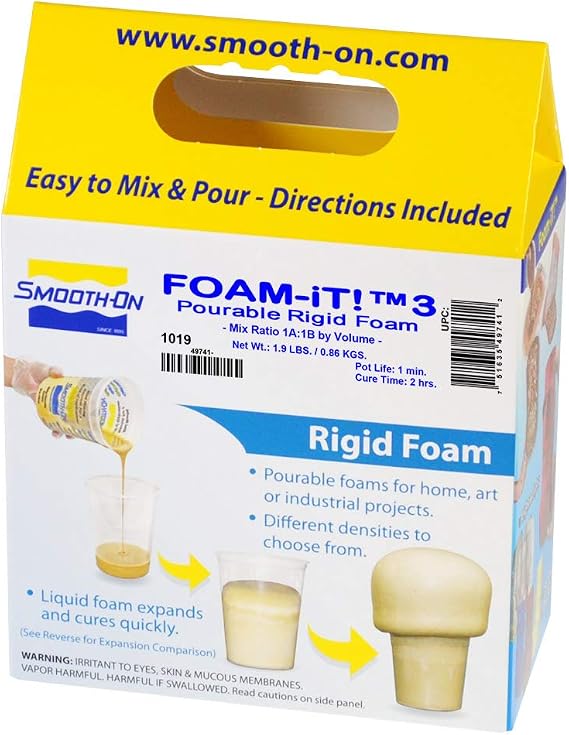 Smooth-On Foam-iT 3 Rigid Polyurethane Liquid Foam, Beige, Pint Unit