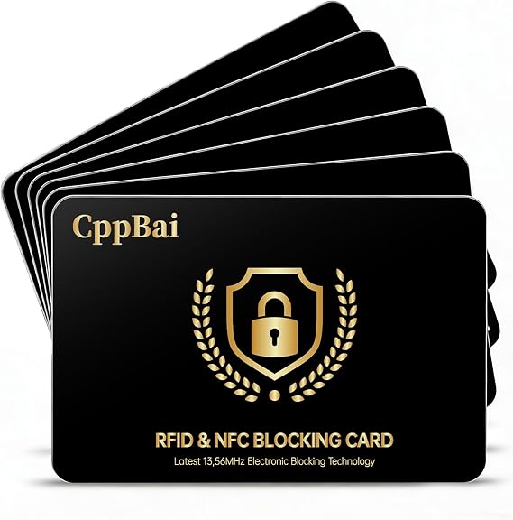 RFID Blocking Card 6 Pack, Credit Card Protector