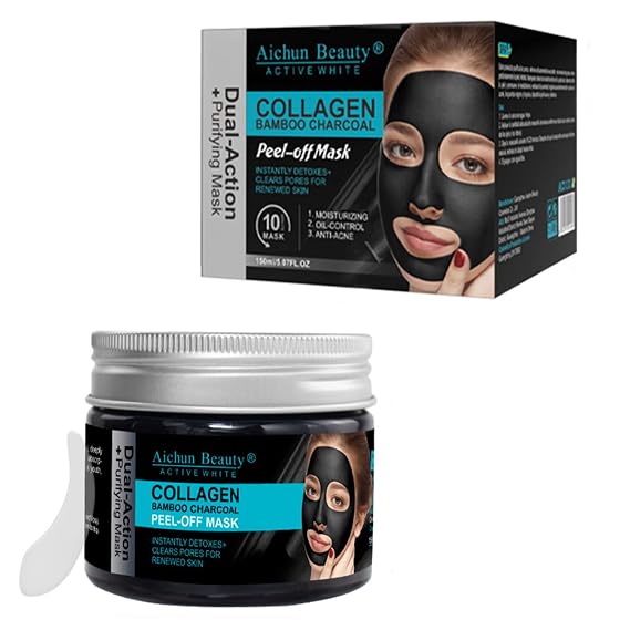AICHUN BEAUTY Collagen Bamboo Charcoal Vegan Peel-Off Mask 150ml