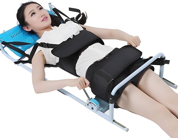 Cervical and Lumbar Traction Device,Lumbar Stretcher,Cervical and Lumbar Frame,Spinal Decompression Machine Lumbar Belt,Can Be Used for Cervical and Lumbar Traction(A)