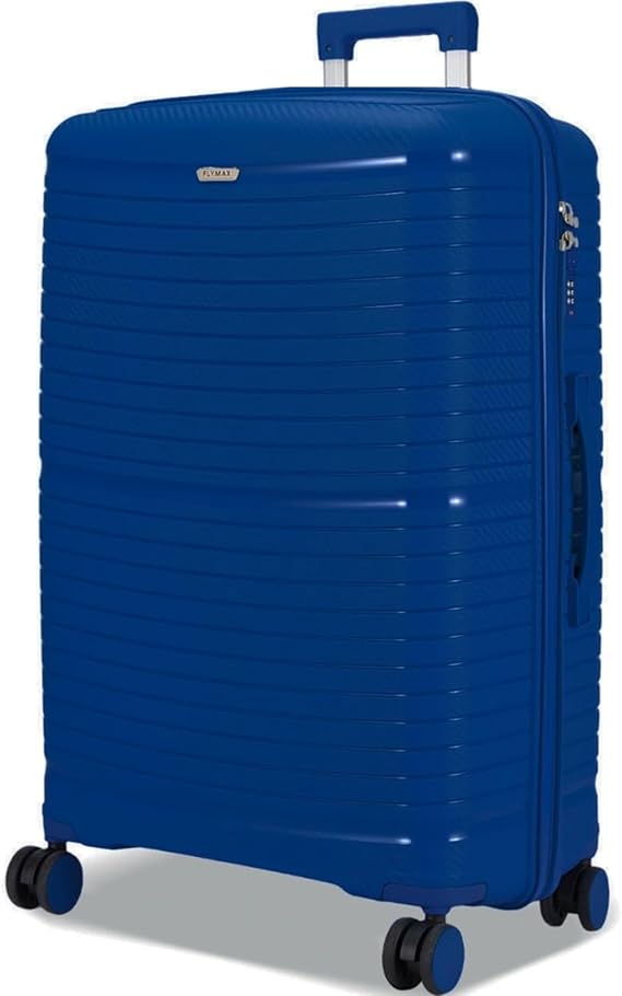 FLYMAX Cabin Case 55cm Ryanair 4 Wheel Cabin Suitcase Carry on Hard Shell Hand Luggage Approved for EasyJet, Jet 2 + More + 3 Digit Lock + Telescopic Handle Fits 10kg - 35 Litre Capacity