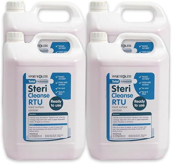 Stericleanse RTU Kitchen Surface Disinfectant REFILL 5 Litre x 4