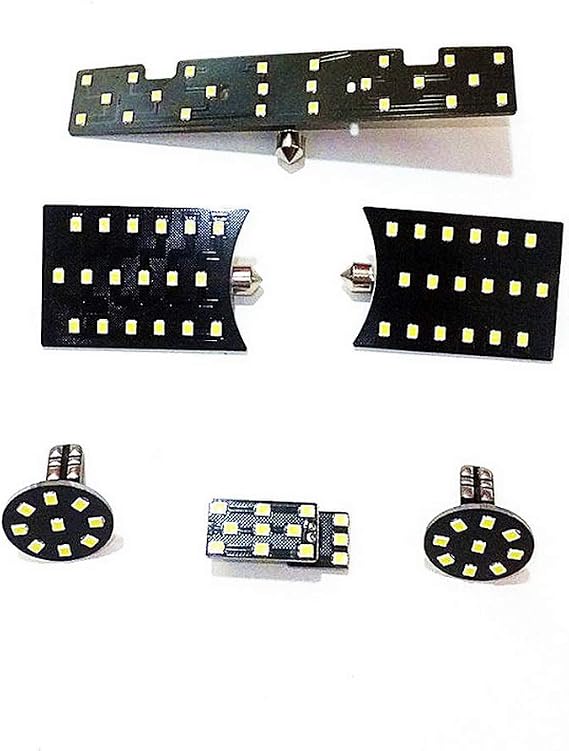 6 Pcs 6000K 2835SMD LED Interior Reading Lights for Volkswagen Polo 9N, Festoon 39mm Long Dome Light