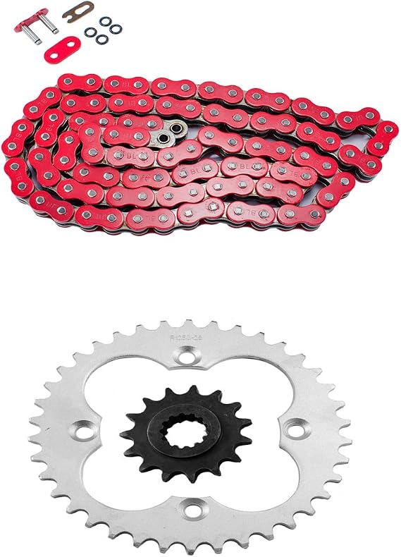 Max Motosports Red O-Ring Chain Sprocket Kit Fits Honda TRX400EX