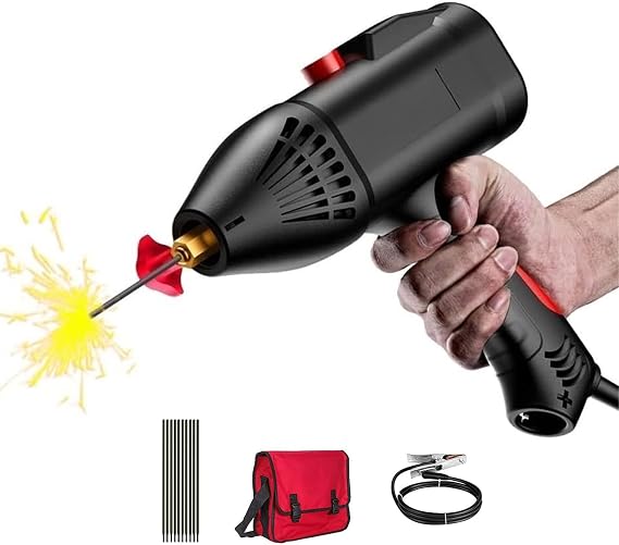 Welding Machine Handheld, 140A Portable Stick Welder, IGBT Hand Held Welder Machine with Hot Start Arc Force Anti-Stick ARC Welder Machine with 10pcs Rods