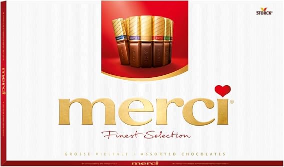 Merci Finest Milk & Dark Chocolate Variety Pack, 400 g (Pack of 1) | Premium Selection, Gluten-Free, Packaging May Vary