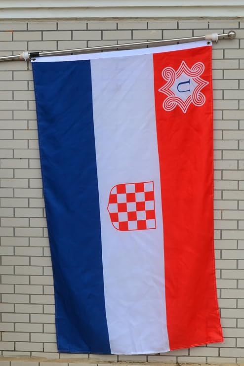 Fyon Large Flag Independent State of Croatia Flag 3X5Ft