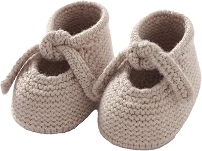 DovFanny Newborn Baby Booties Soft Knit First Walking Shoes Gift for Infant Boy Girl - Breathable Baby Shoes
