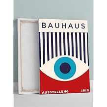 Postermanya Bauhaus, Ausstelung, Sergi, Alman Modern Sanat. Sanatsal Kanvas Tablo - Tuval Tablo