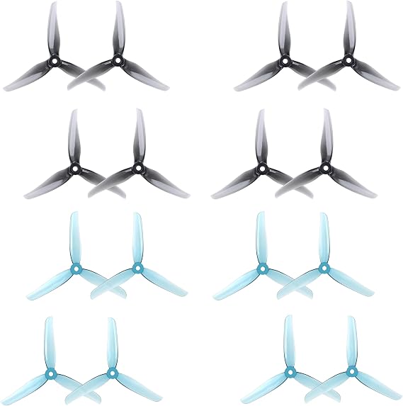 8 Pairs iFlight Nazgul R5 V2 5.1inch Tri-Blade Propeller Props with 5mm Mounting Hole Compatible for 5in FPV Racing Drone