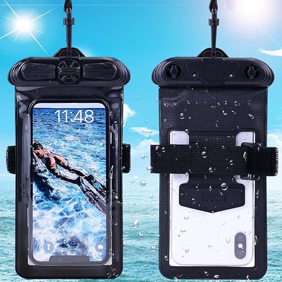 Case Cover, Compatible with BlackBerry Evolve X Black Waterproof Pouch Dry Bag (Not Screen Protector Film)