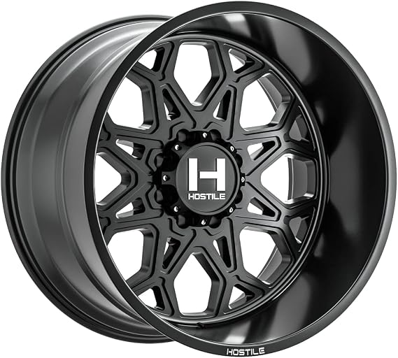 Hostile H132 Anvil 22x12 8x6.5" -44mm Satin Black Wheel Rim 22" Inch