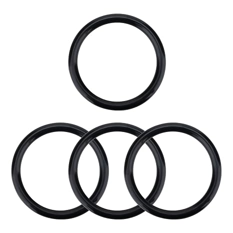 Sink Drain O-Ring, Twist Waste Valve Drain Stopper Gasket, Compatible with T&S Brass 010389-45 Twist Down Valve, Replacement Plunger O-Ring for 3 Tier Sink Style Drain(4 PCS)