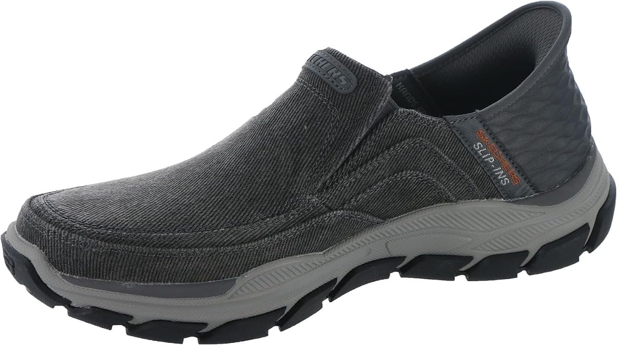 Skechers Men's Respected Holmgren Boot | Casual, Slip-ins, Relaxed Fit, Air-Cooled Memory Foam, Goga Mat Arch