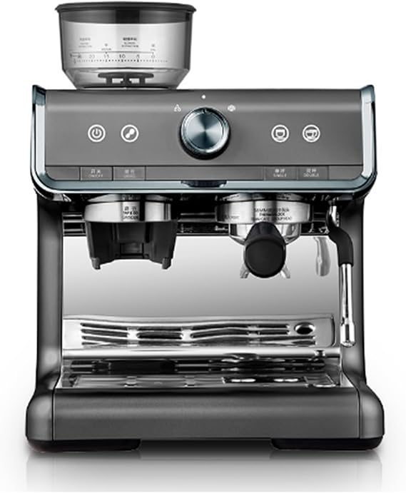 WJW Coffee Maker 19bar Conical Bali Grinder Beans for Espresso Commercial Grade Espresso Maker Cappuccino Latte Commercial Home Espresso Maker 220V Size: 332x347x331mm