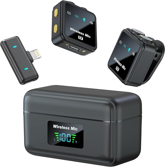 VM32 Wireless Mini Microphone for iPhone 15/16/17