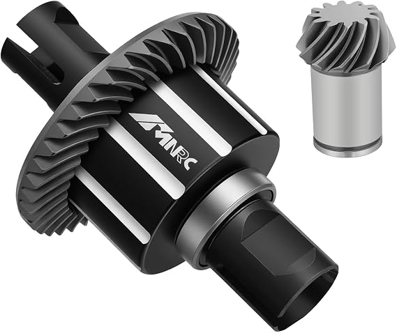 Crmo Steel 39T/12T Differential Diff & Input Gear Kit for Arrma 1/5 Kraton Outcast 8S BLX EXB Series Upgrades Part Black