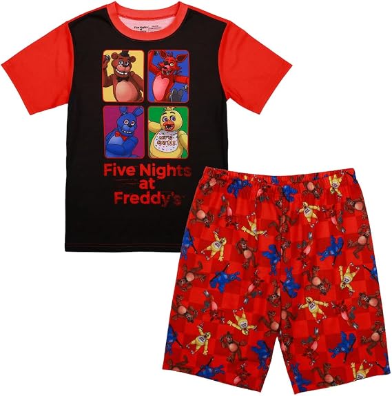 Bioworld Five Nights at Freddy's Youth 2-Piece Short-Sleeve Pajama Set