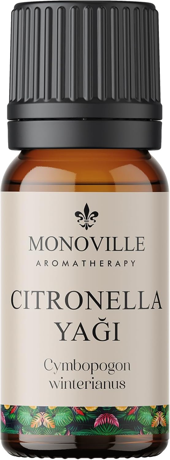 Monoville Citronella Essential Oil 10 ml 100% Pure And Natural Citronella Essential Oil